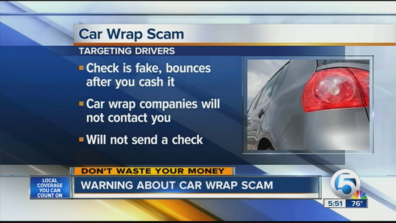 Warning about car wrap scam - YouTube